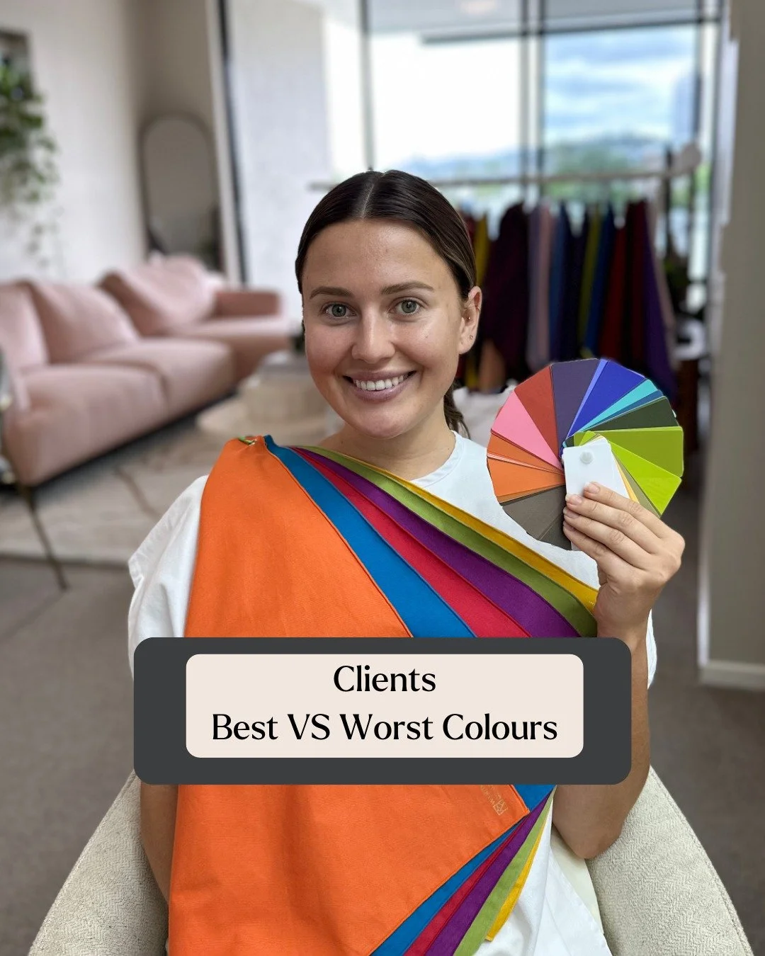 We often think a colour is &ldquo;bad&rdquo; just because it&rsquo;s soft, muted, or bright, but as you can see here, it&rsquo;s never about the colour alone ✨
It&rsquo;s about how that colour interacts with your natural undertone, depth, and contras