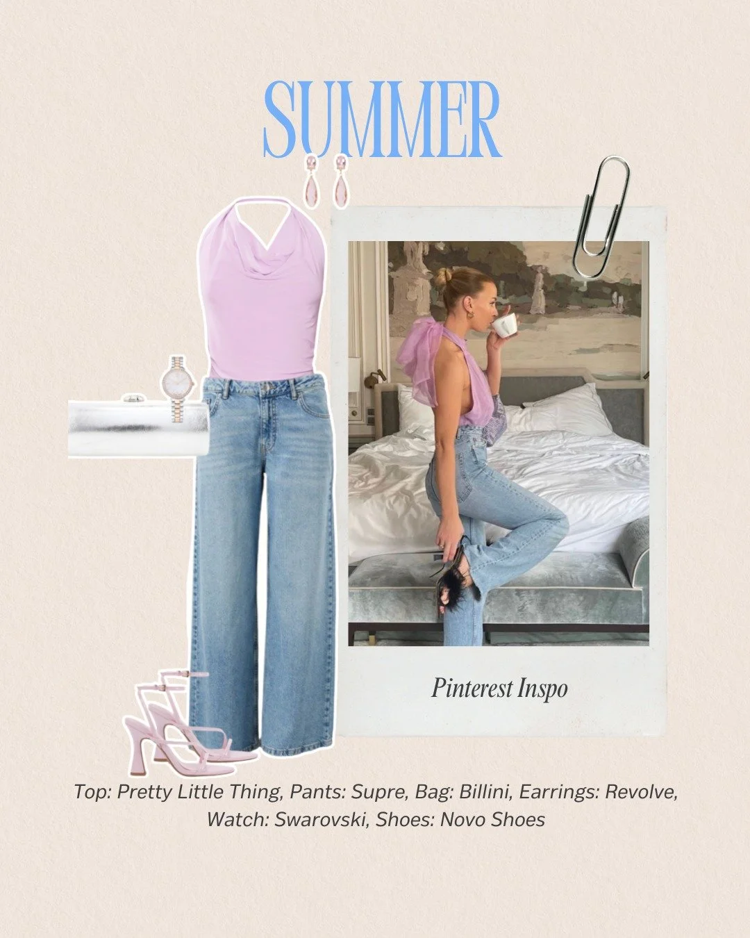 Muted lilac and soft-wash denim, this is what harmony looks like on a Summer palette. Nothing feels overpowering. Nothing competes. Everything blends seamlessly with natural softness and cool undertones.

When your colours echo your features, the who