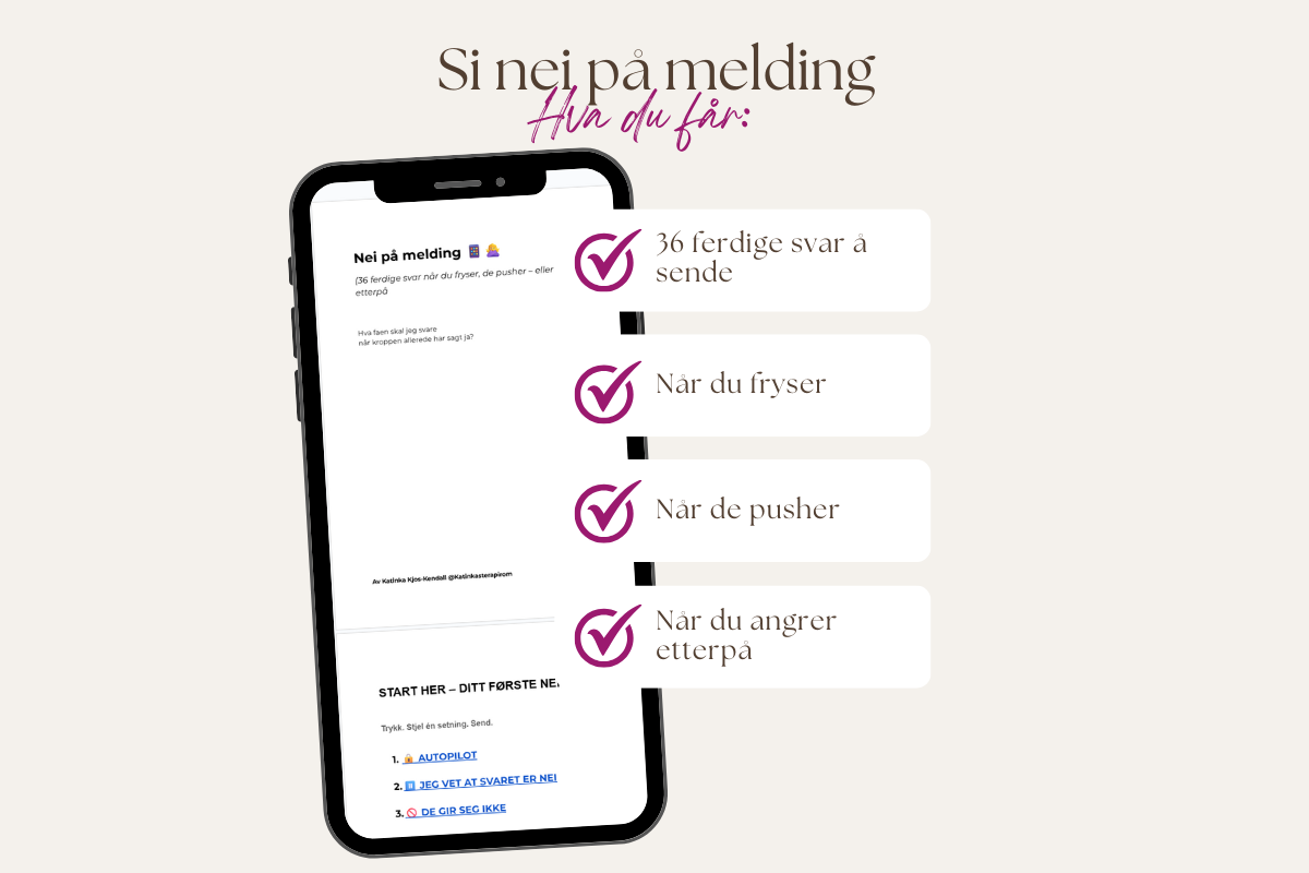 📱 Nei på melding 🙅‍♀️