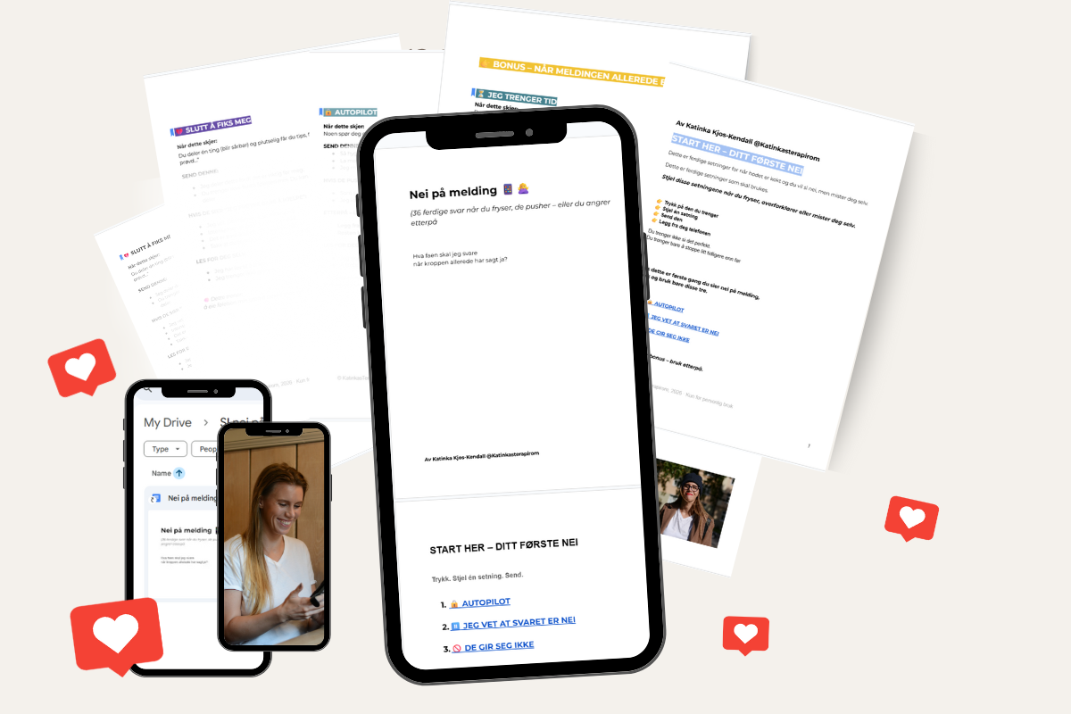 📱 Nei på melding 🙅‍♀️