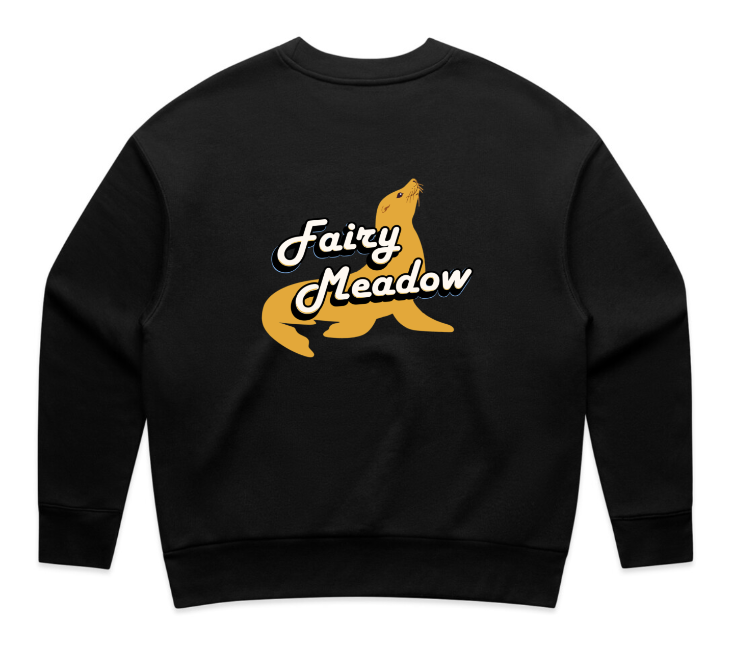 FMSLSC Nippers Womens Crew Jumper Back Black.png