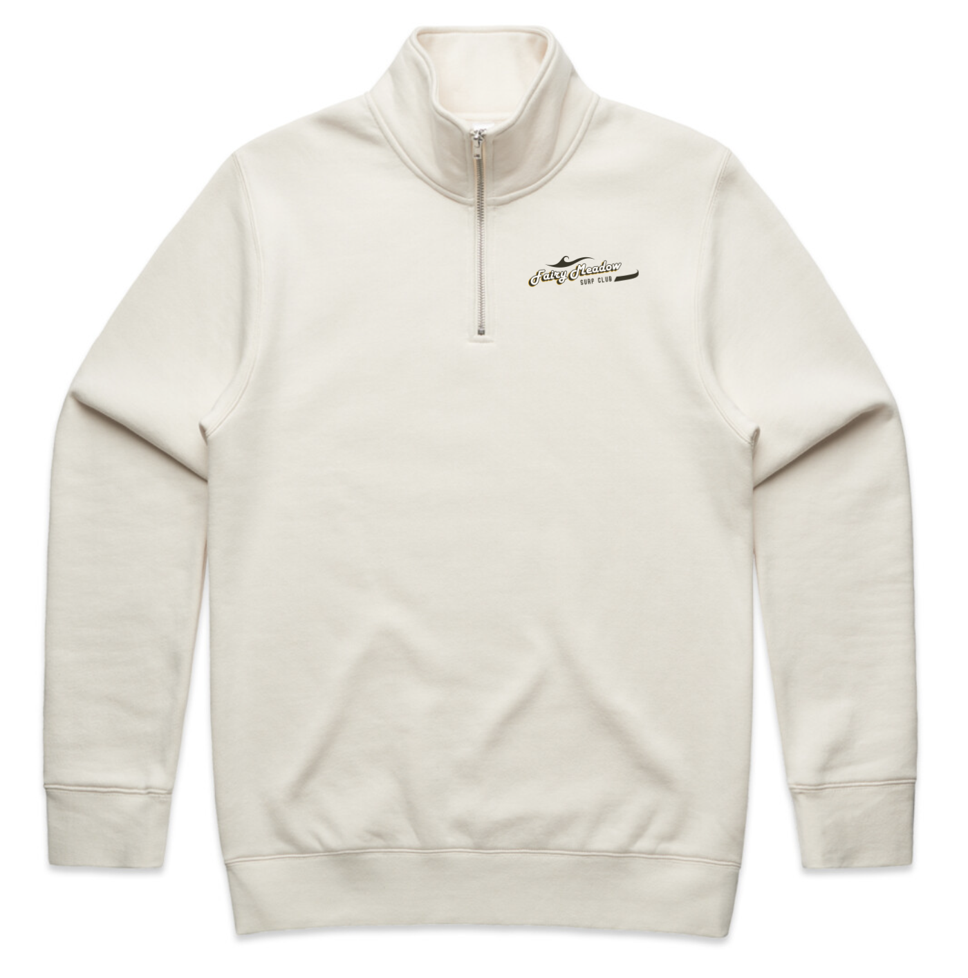 FMSLSC Mens Club Half Zip Crew Jumper Ecru.png