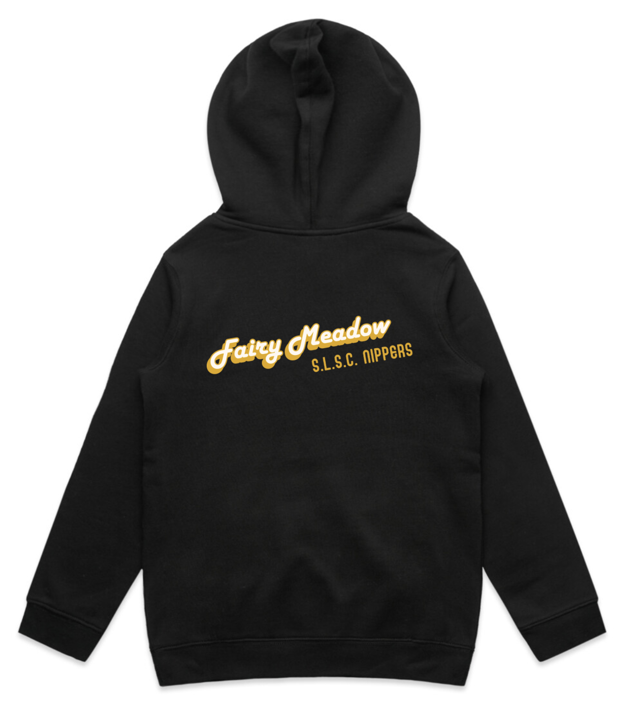 FMSLSC Nippers Junior Hoodie Back Black.png