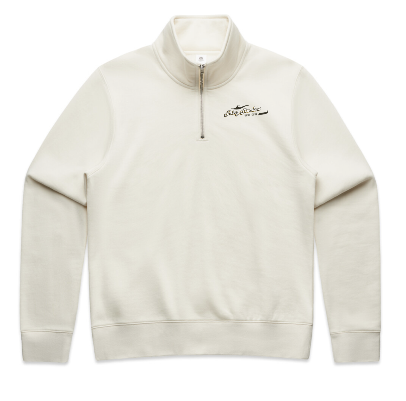 FMSLSC Womens Club Half Zip Crew Jumper Ecru.png