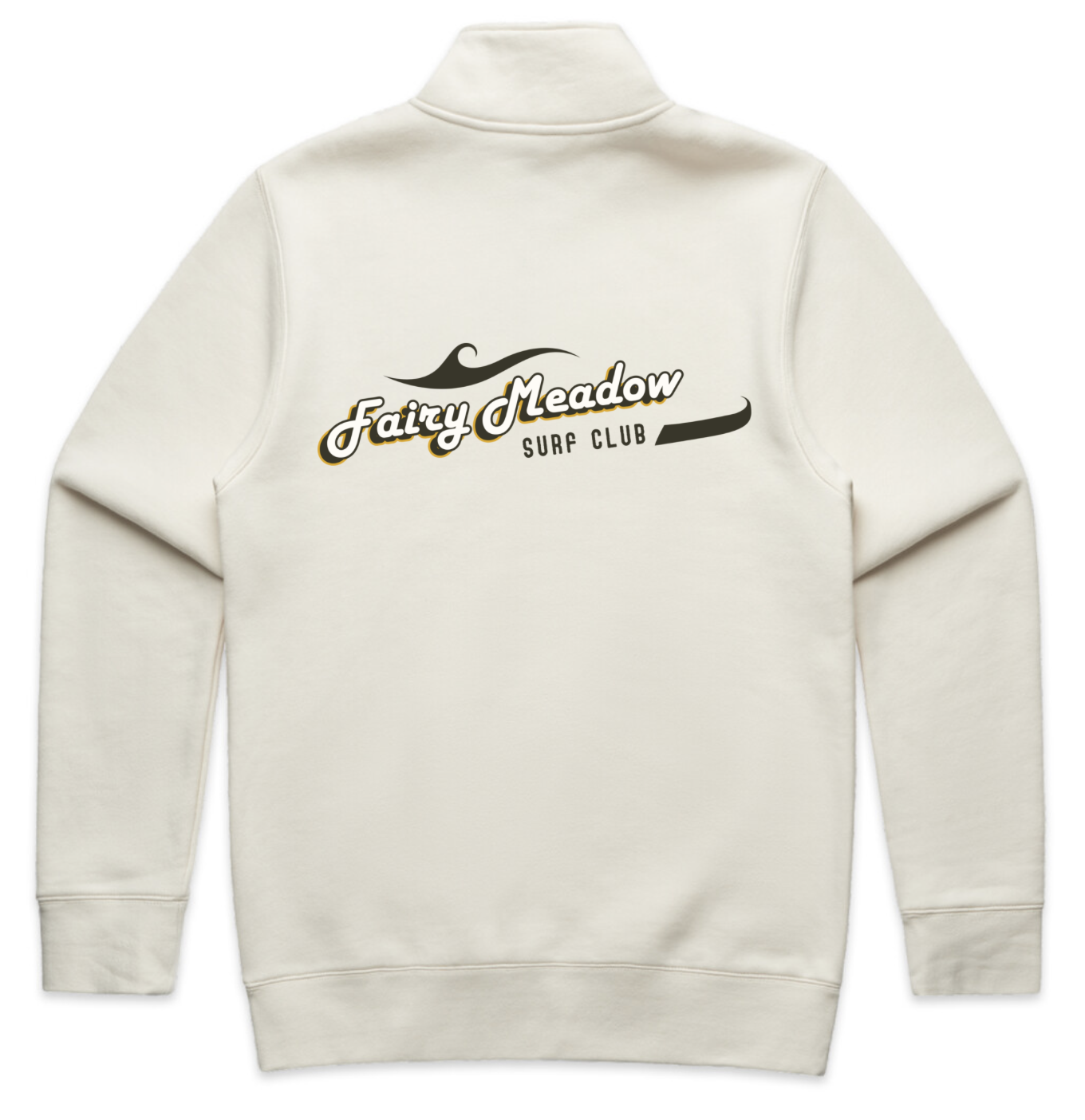 FMSLSC Mens Club Hlaf Zip Crew Jumper Back Ecru.png