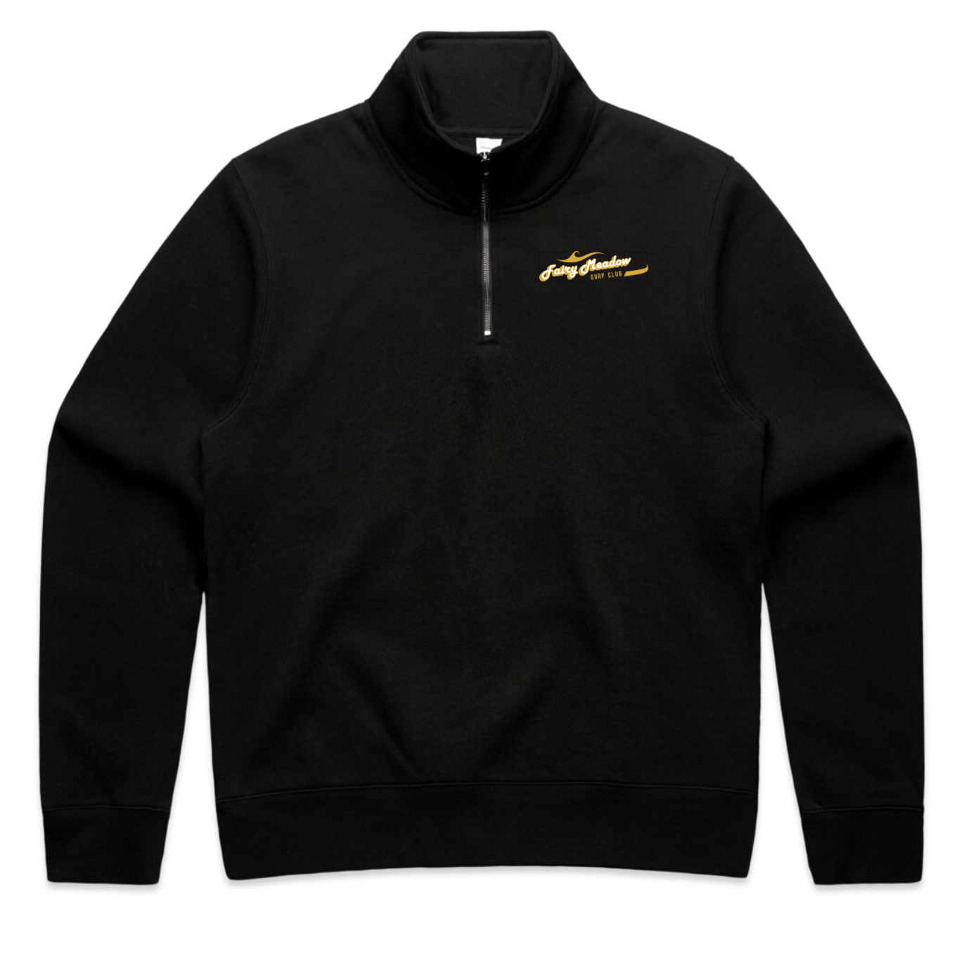 FMSLSC Womens Club Half Zip Crew Jumper Black.png