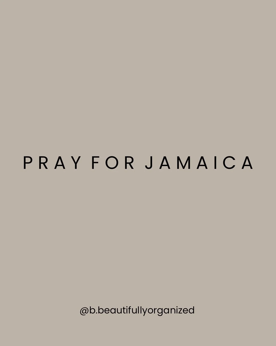 We are praying for Jamaica and all others in the path of #hurricanemelissa. Jesus be near!