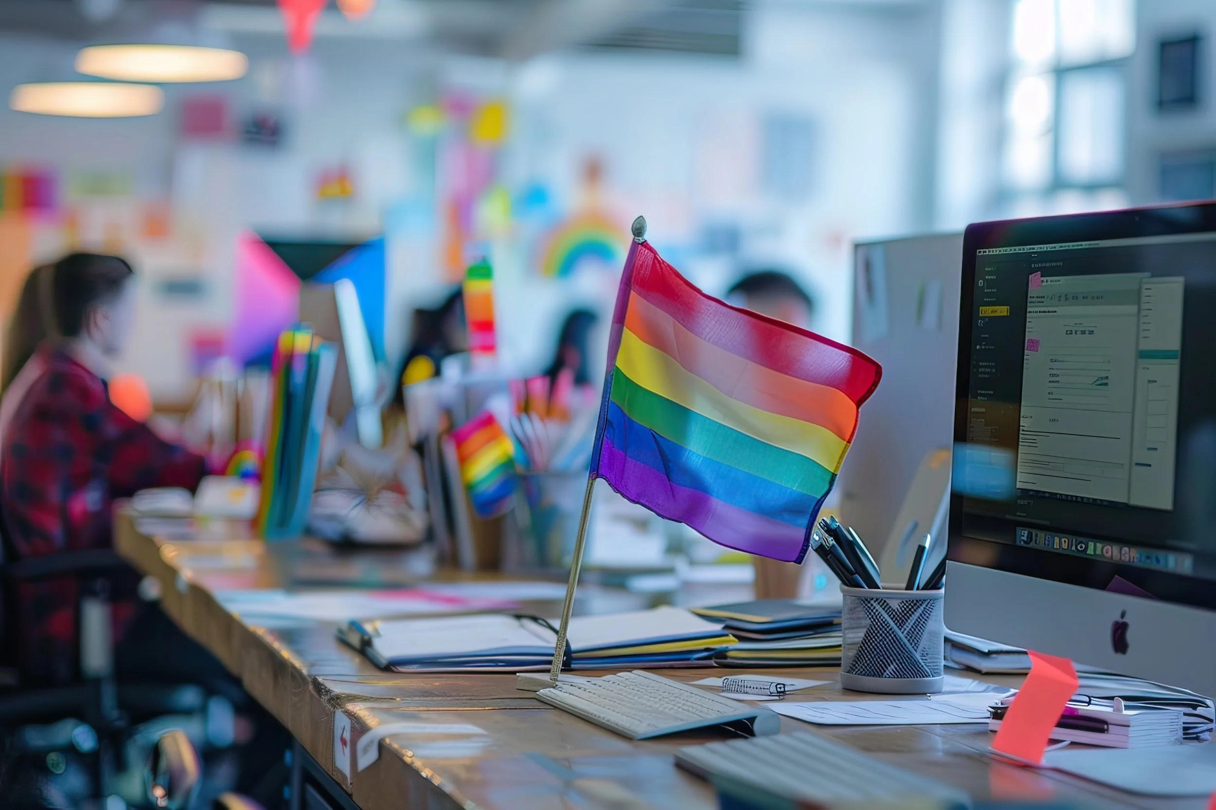 rainbow flag, lgbtqia, workplace