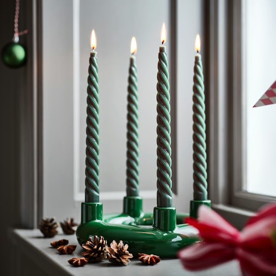 vinterfint-unscented-taper-candle-spiral-green__1467842_pe995919_s5 Large.jpeg