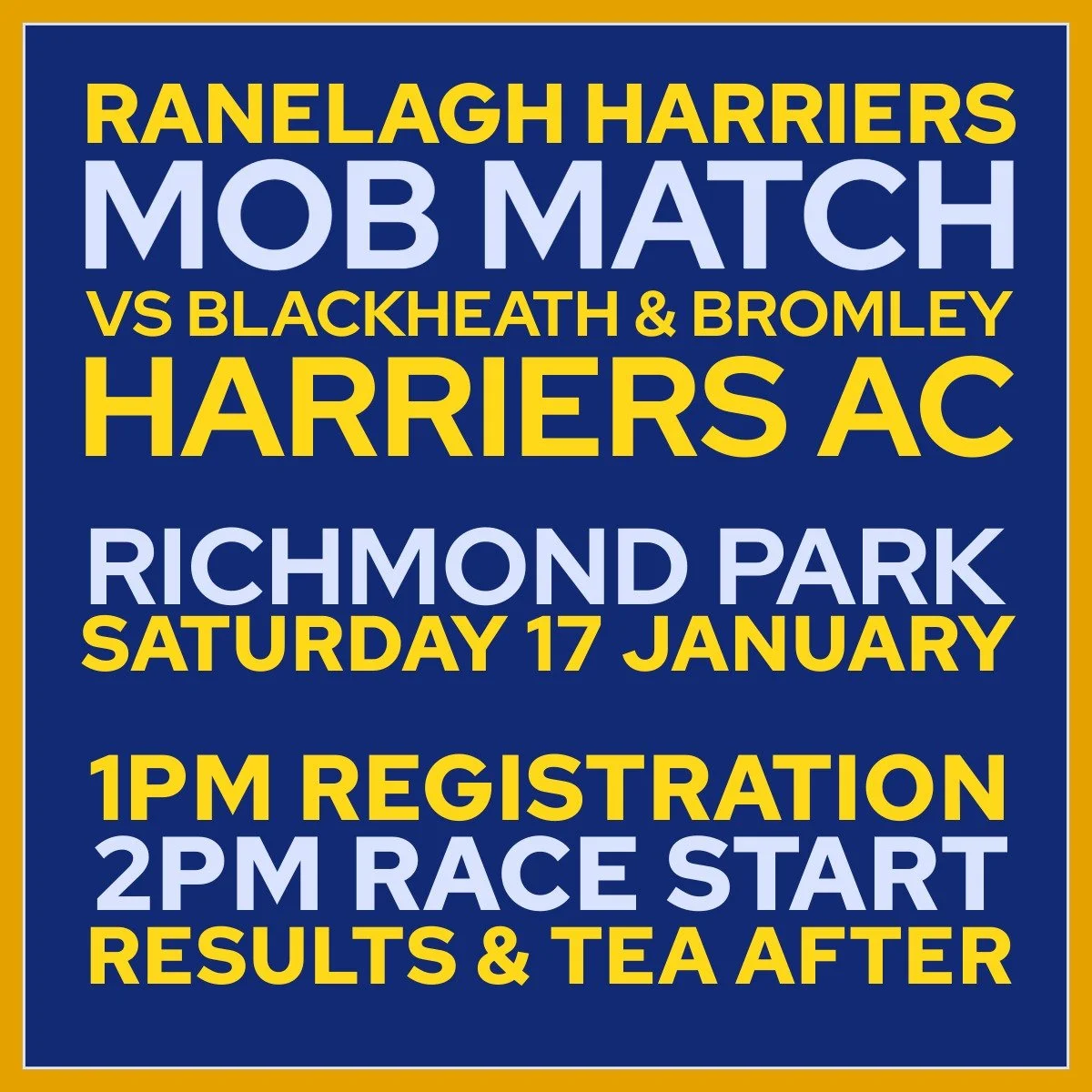 Mob vs Blackheath Harriers