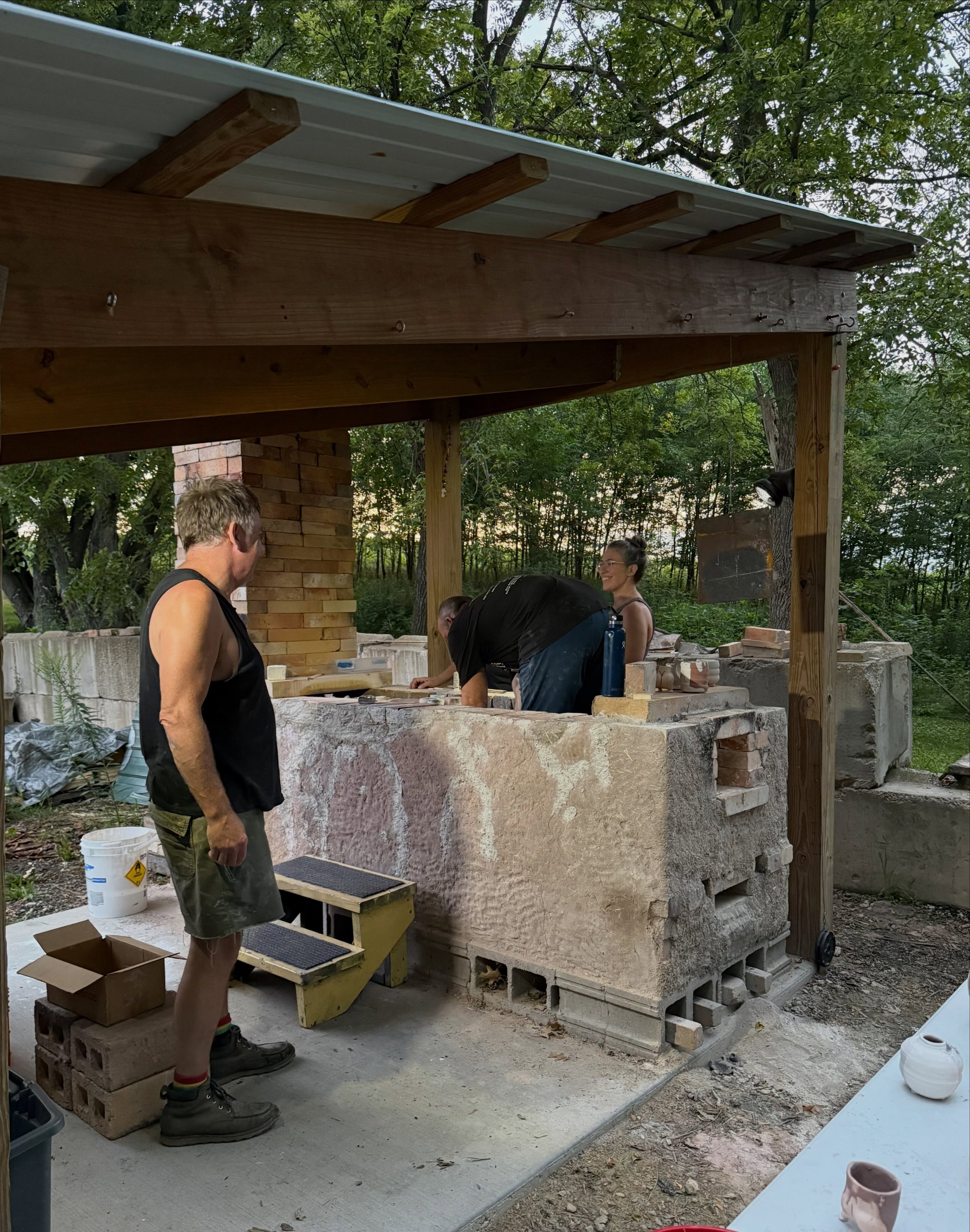 Firing #12: We squeezed it in a week before the @grandinspired mug show and @depothillcreative market. It was a spicy 23 hours sweetened by the strength, endurance, and good hang of @halfmoonclay @tedsemling @ambrosemoonclay and Morgan Tschimperle. N