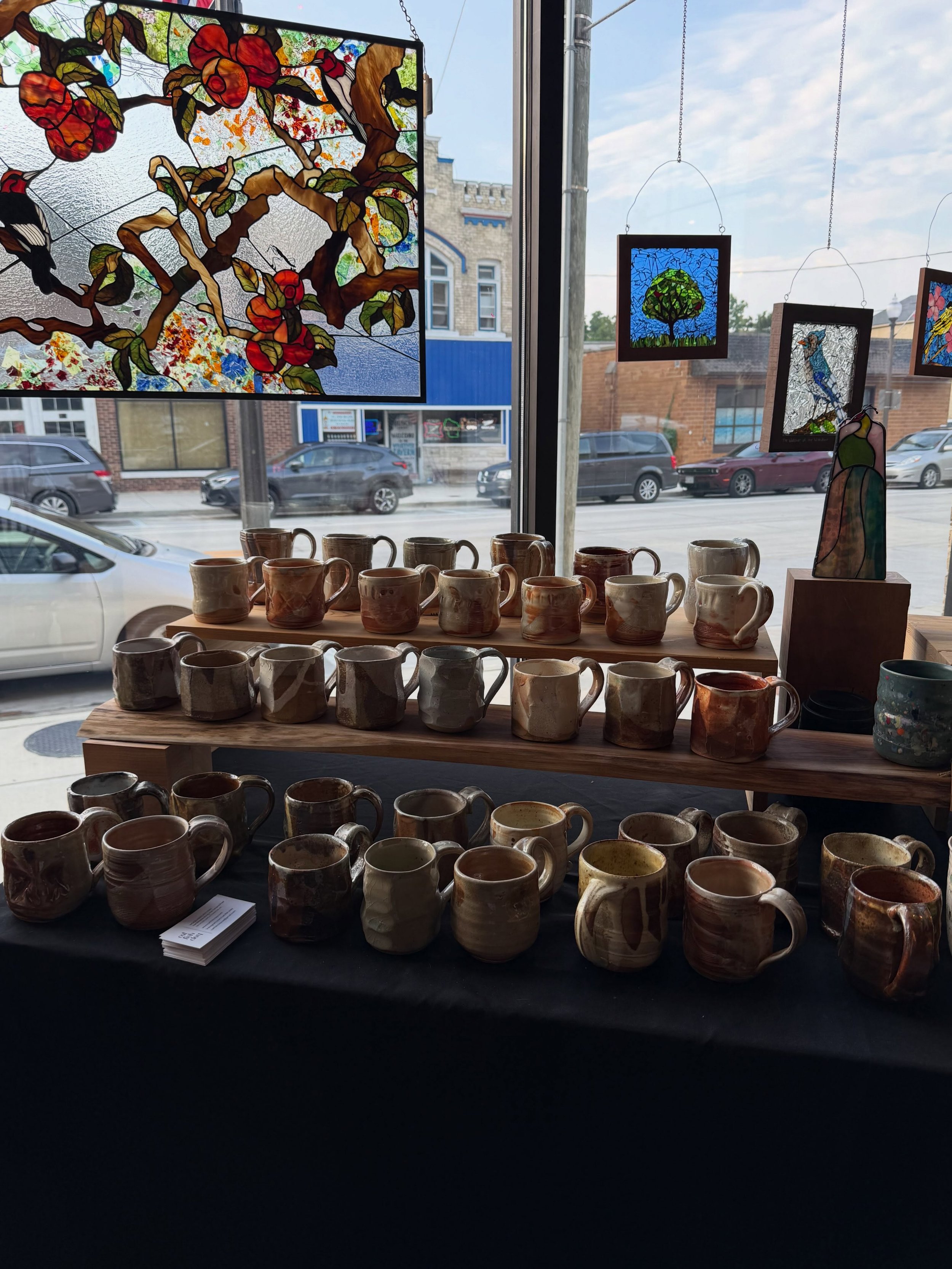 This is the last day of the mug show @grandinspired, come find our corner by the window. And thank you for coming by the first @depothillcreative Creative Market, to be out here in the cloudy, warm, fleeting summer days.  Now we turn our attention to