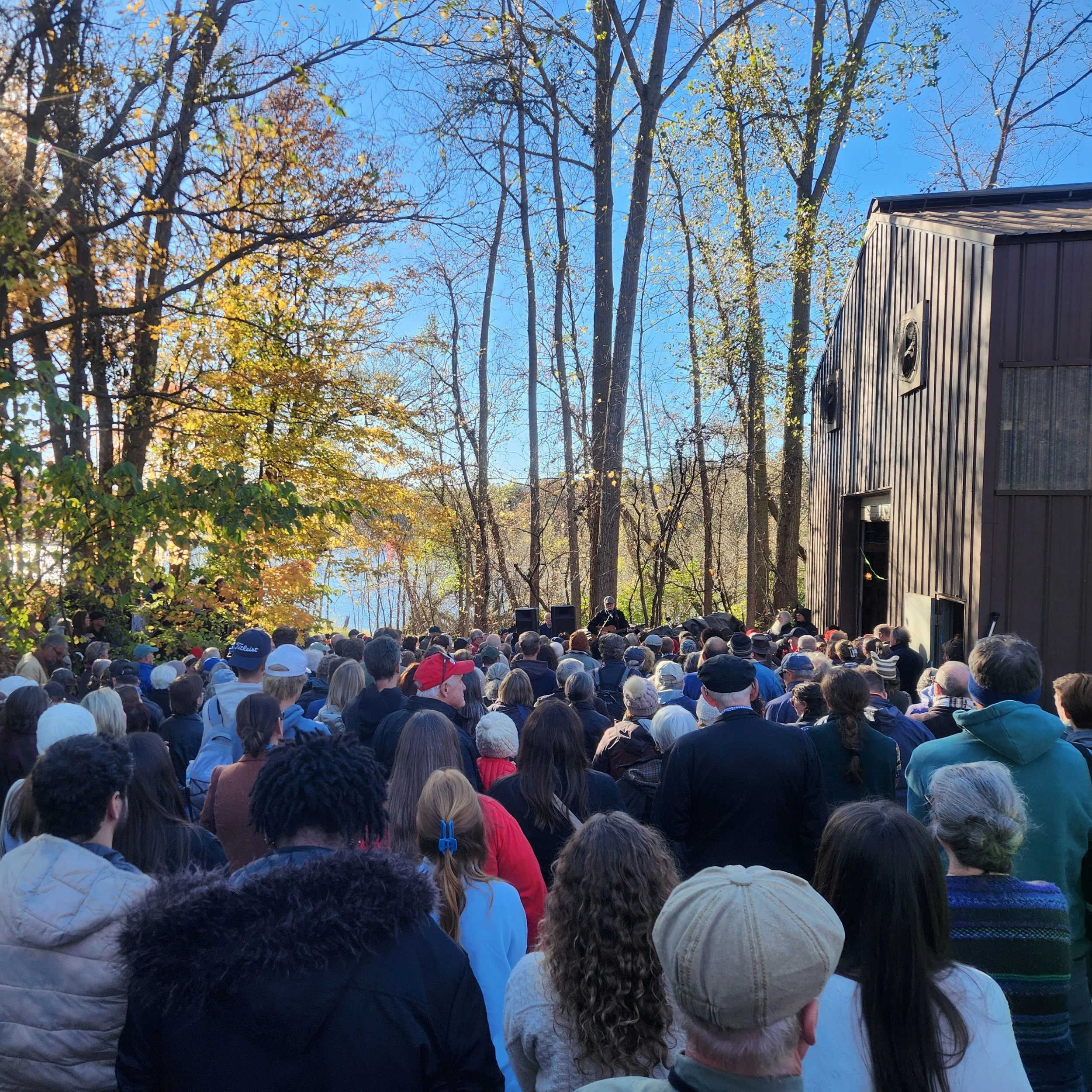 Our pottery world tour continued last weekend at St. John's University (MN), where we attended the lighting of the Johanna kiln, which is North America's largest wood burning kiln. One of the 48 volunteers told us there are ~15,000 pieces in the kiln