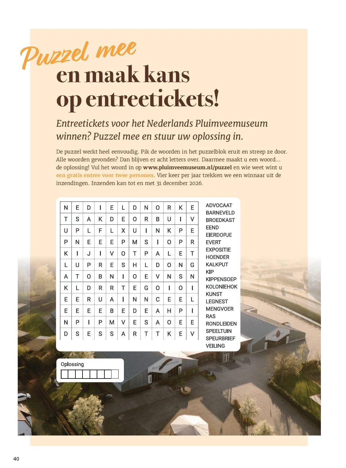 de oplossing van je PLUIM!~puzzel