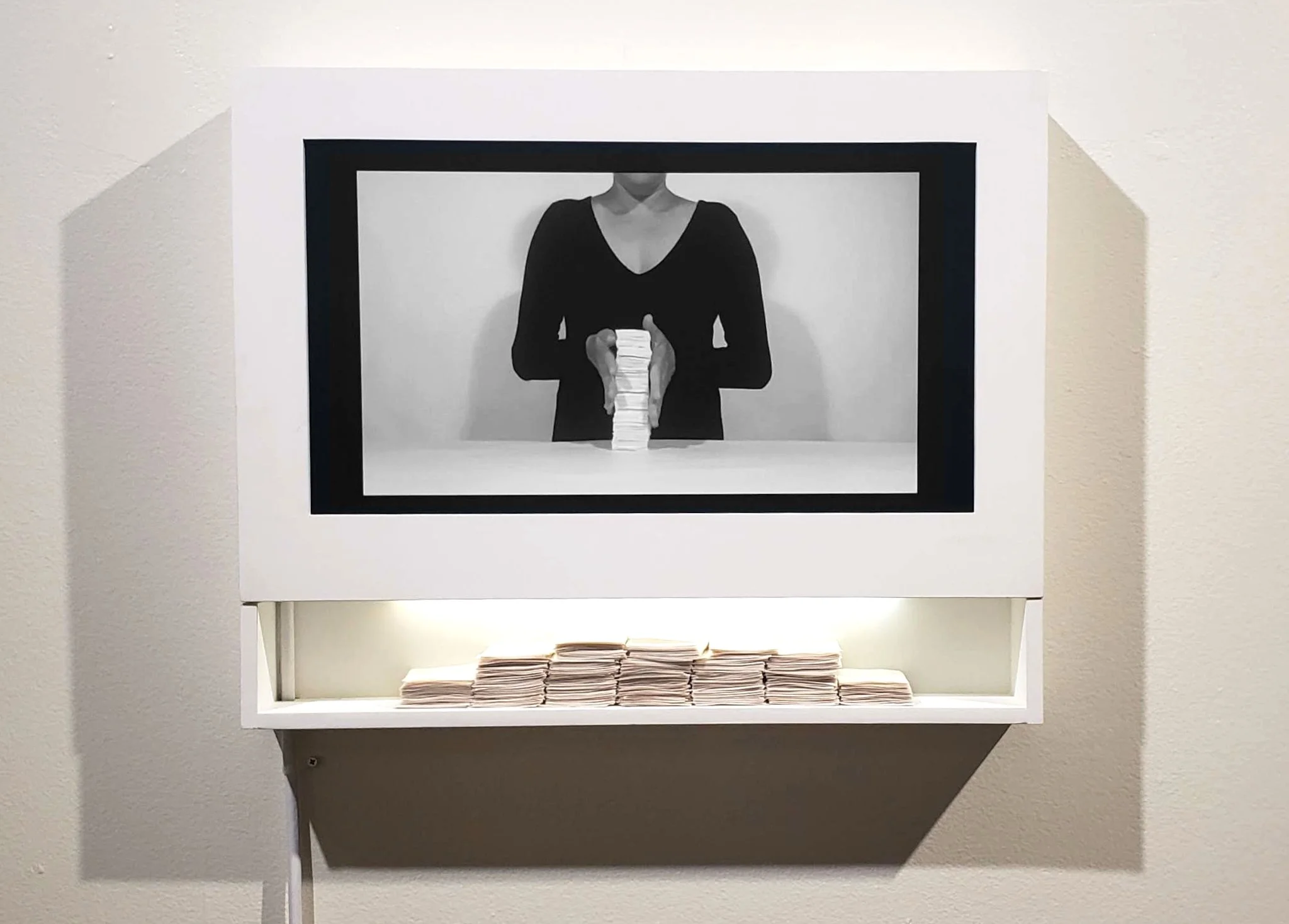 Out of the Furrow (video), 2021, Video, box, and embossed paper, Duration: 2 min 47 sec