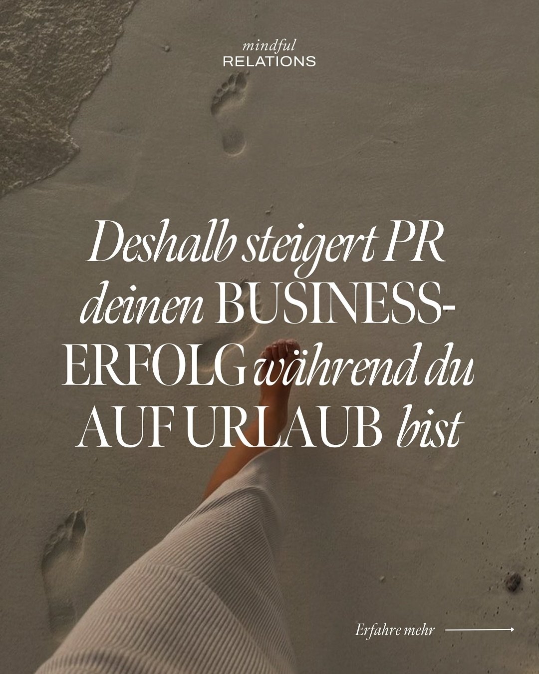 Mit PR w&auml;chst dein Business auch wenn du Out of Office bist 🚀

Als Unternehmerin willst du deine Freiheit leben und gleichzeitig sehen, wie deine Brand weiter w&auml;chst, oder? Genau das schafft effektive Mediensichtbarkeit f&uuml;r dich. 

Le