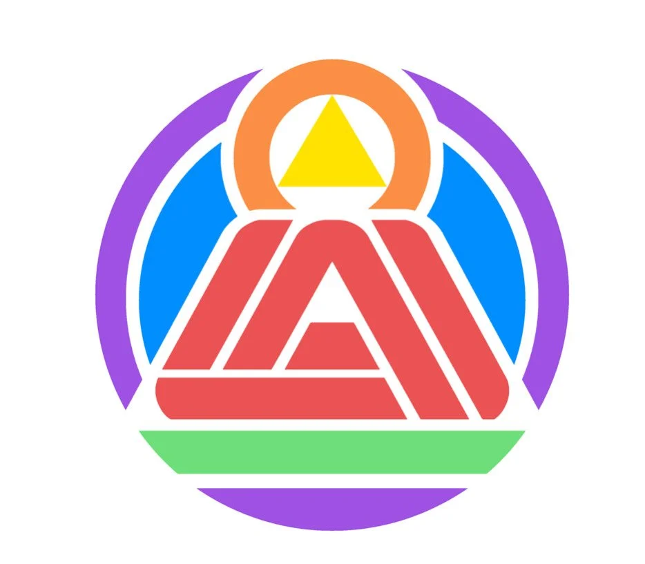 LAI's Colorful abstract logo. Lancaster Area Intergroup Logo