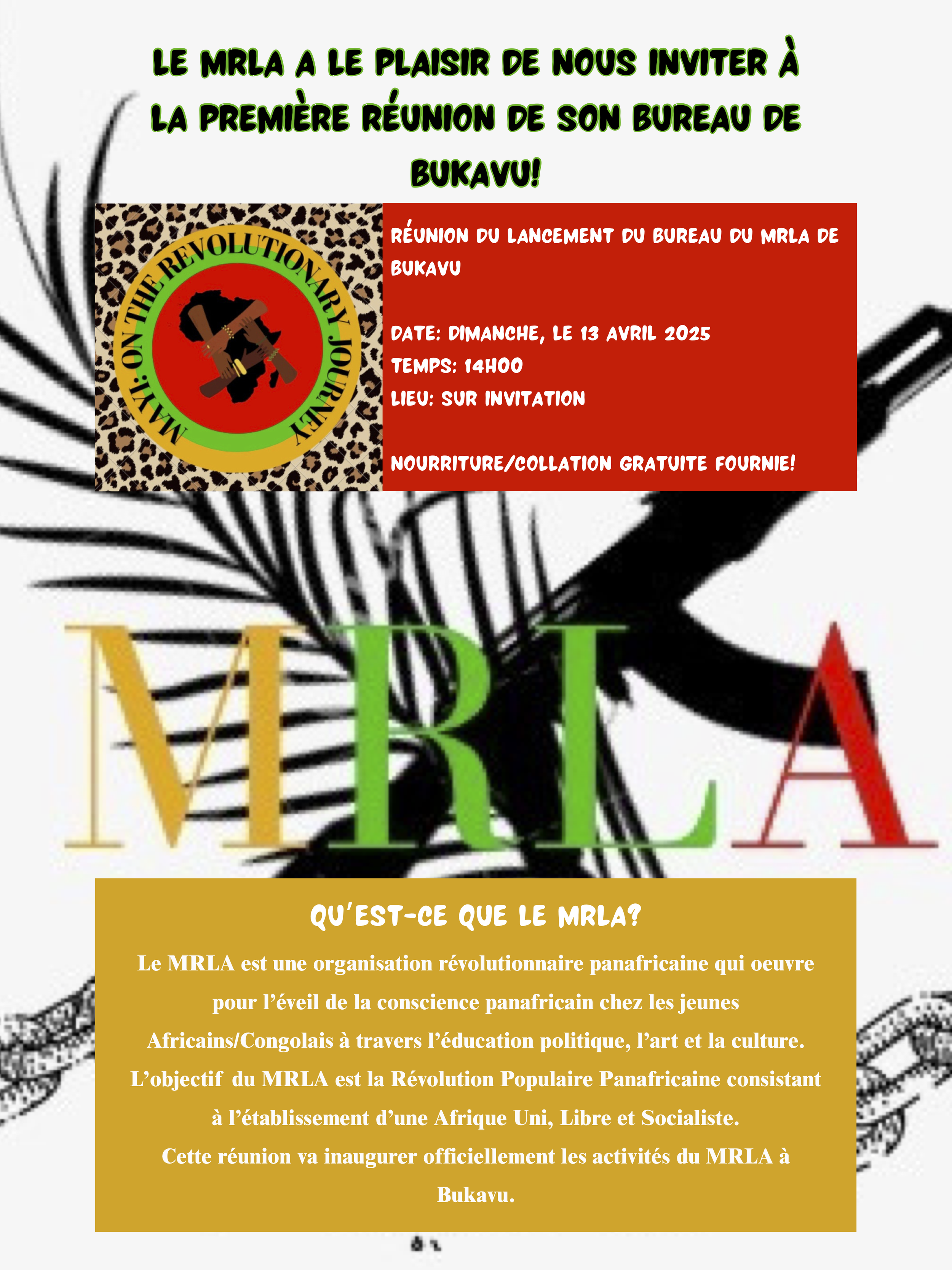 Réunion de Lancement du MRLA à Bukavu