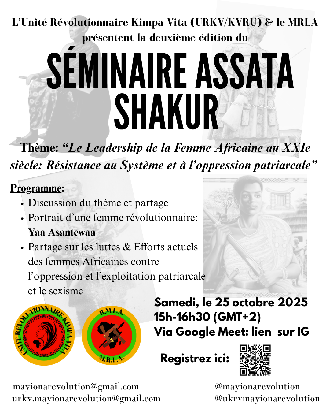 Séminaire Assata Shakur Octobre 2025