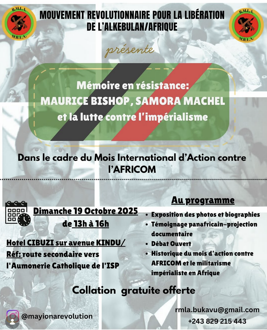 Mémoire en Résistance: Maurice Bishiop, Samora MAchel et la lutte contre l'impérialisme