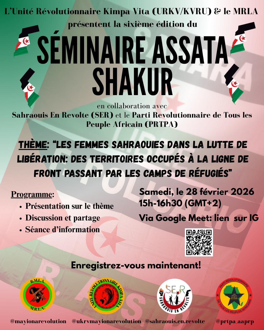 6ème édition Séminaire Assata Shakur (Février 2026)
