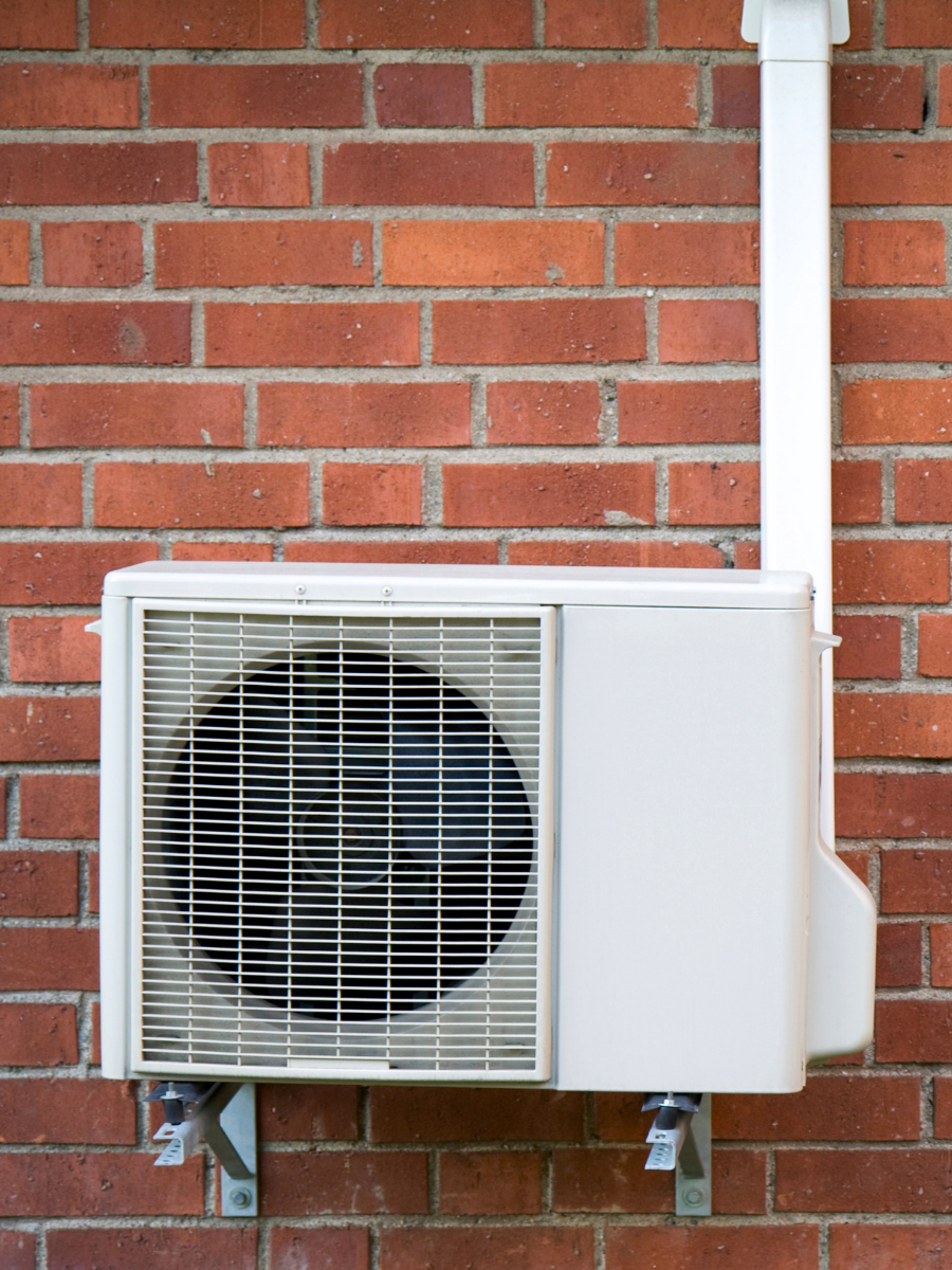 Wall-mounted ductless mini-split outdoor unit