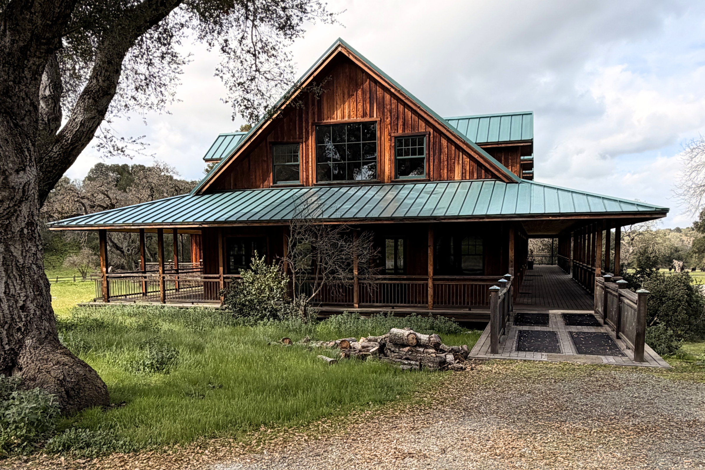 Custom standing seam metal roofing installed on a residential home in Carmel Valley, CA