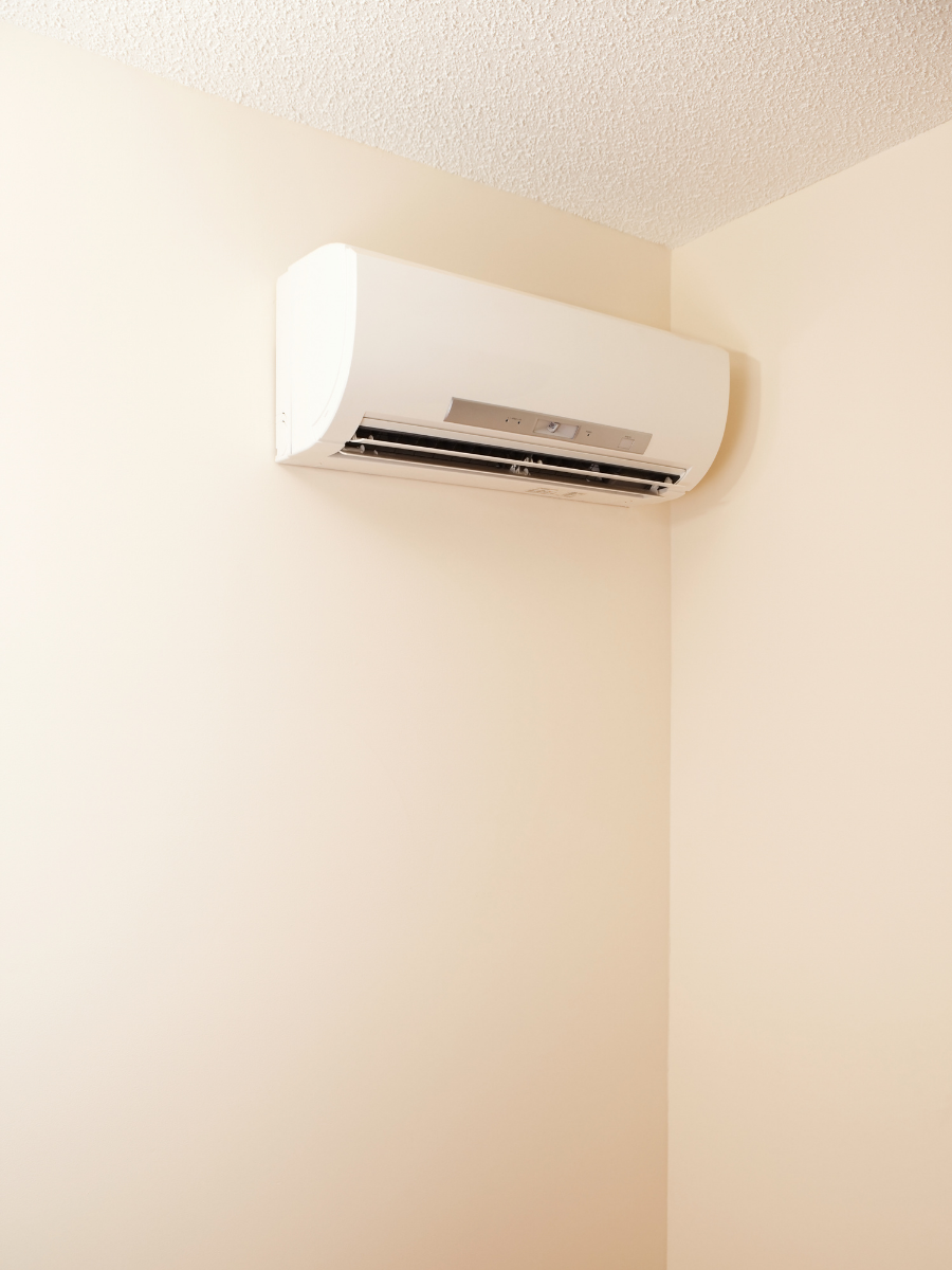 Wall-mounted ductless mini-split indoor unit