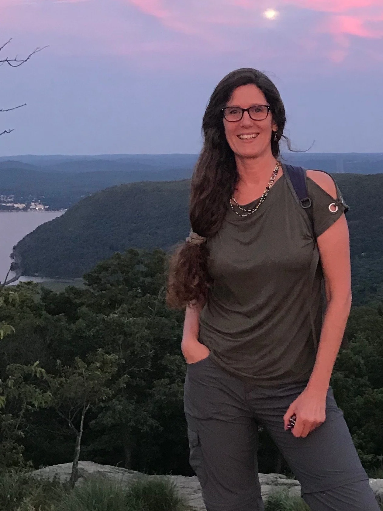 Lisa DiCarlo hiking.