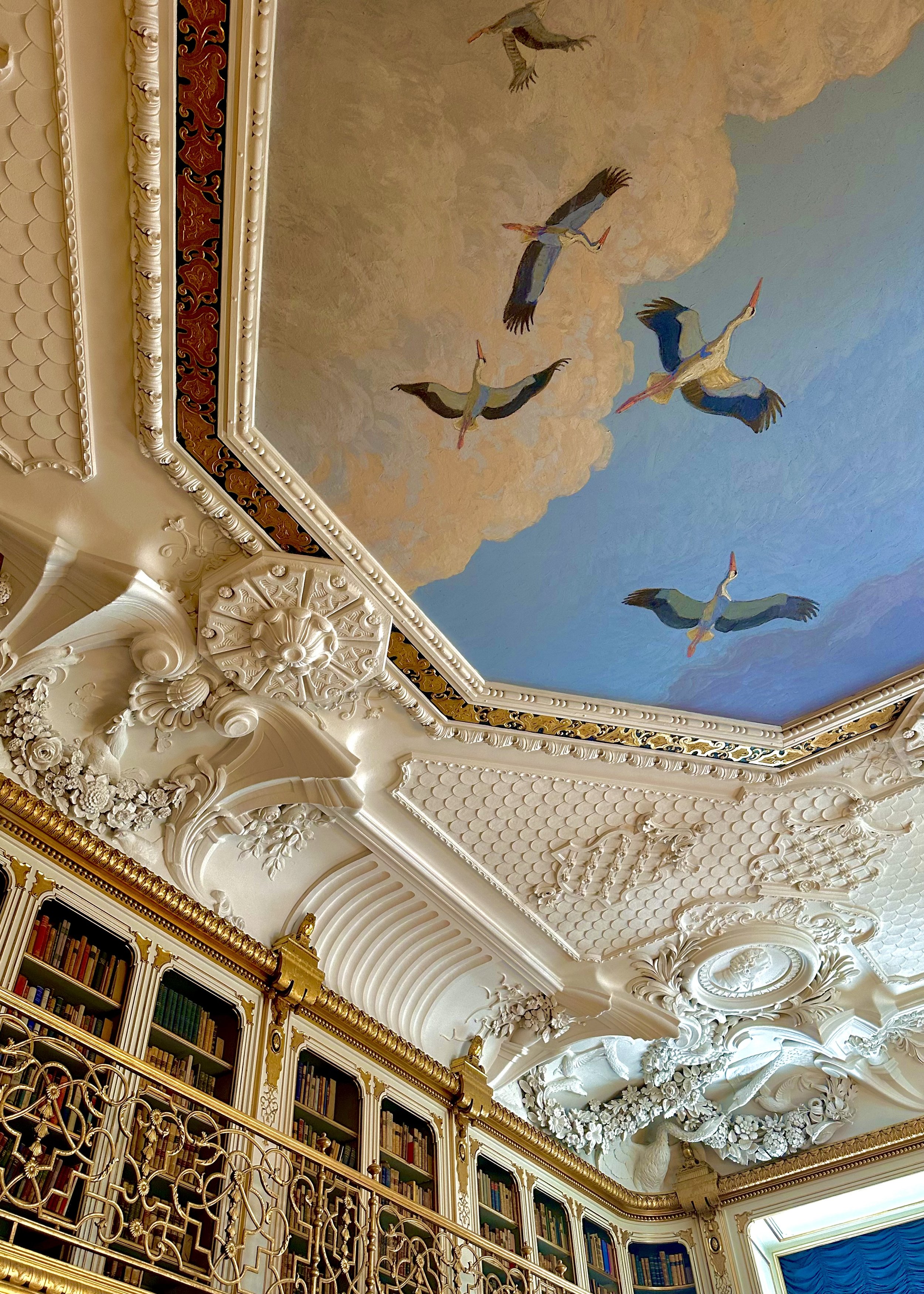 my dream library 🤍 A beautiful image from the Christiansborg Palace in Copenhagen, Denmark. 