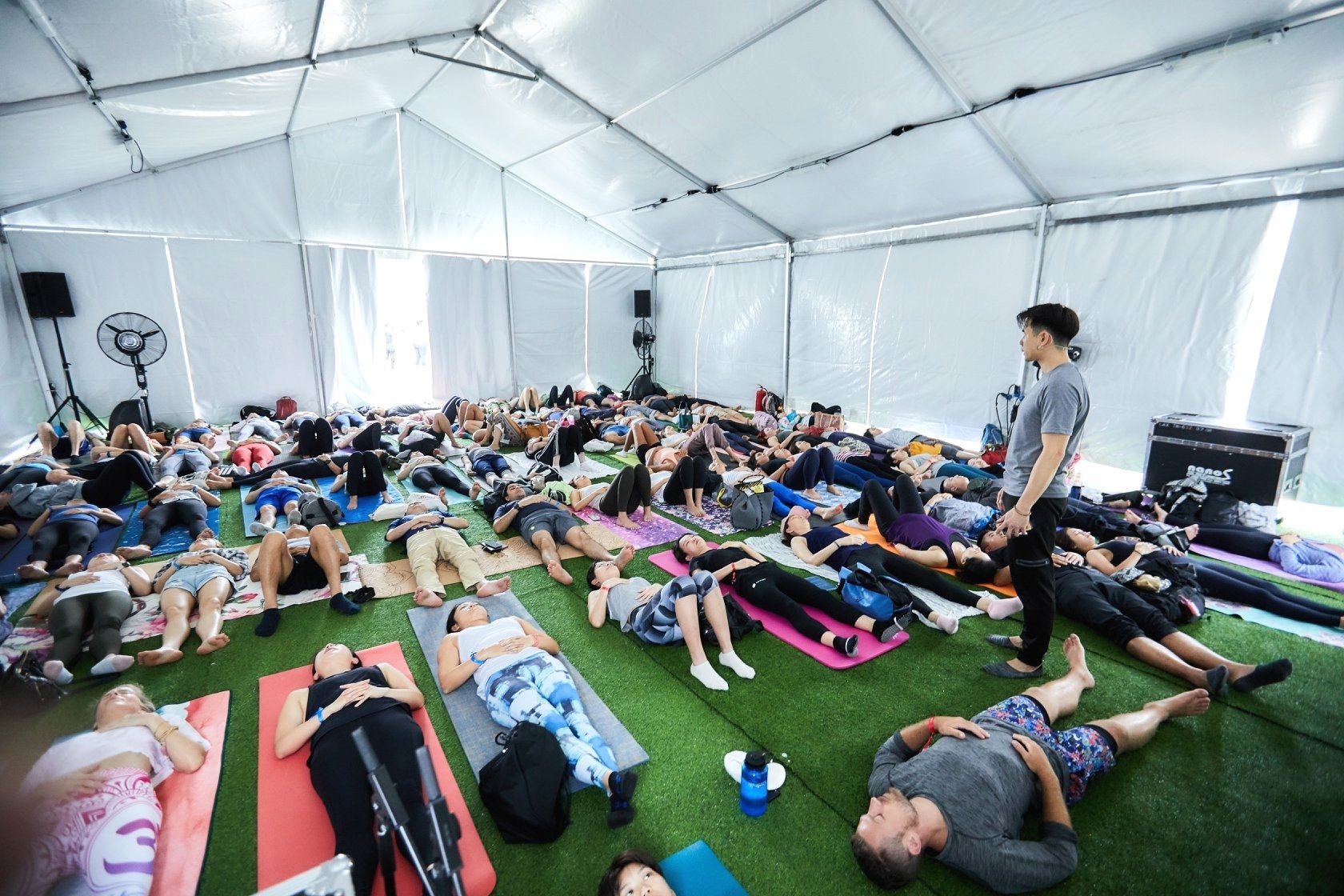 Leading breathwork at Hong Kong largest wellness festival 2018