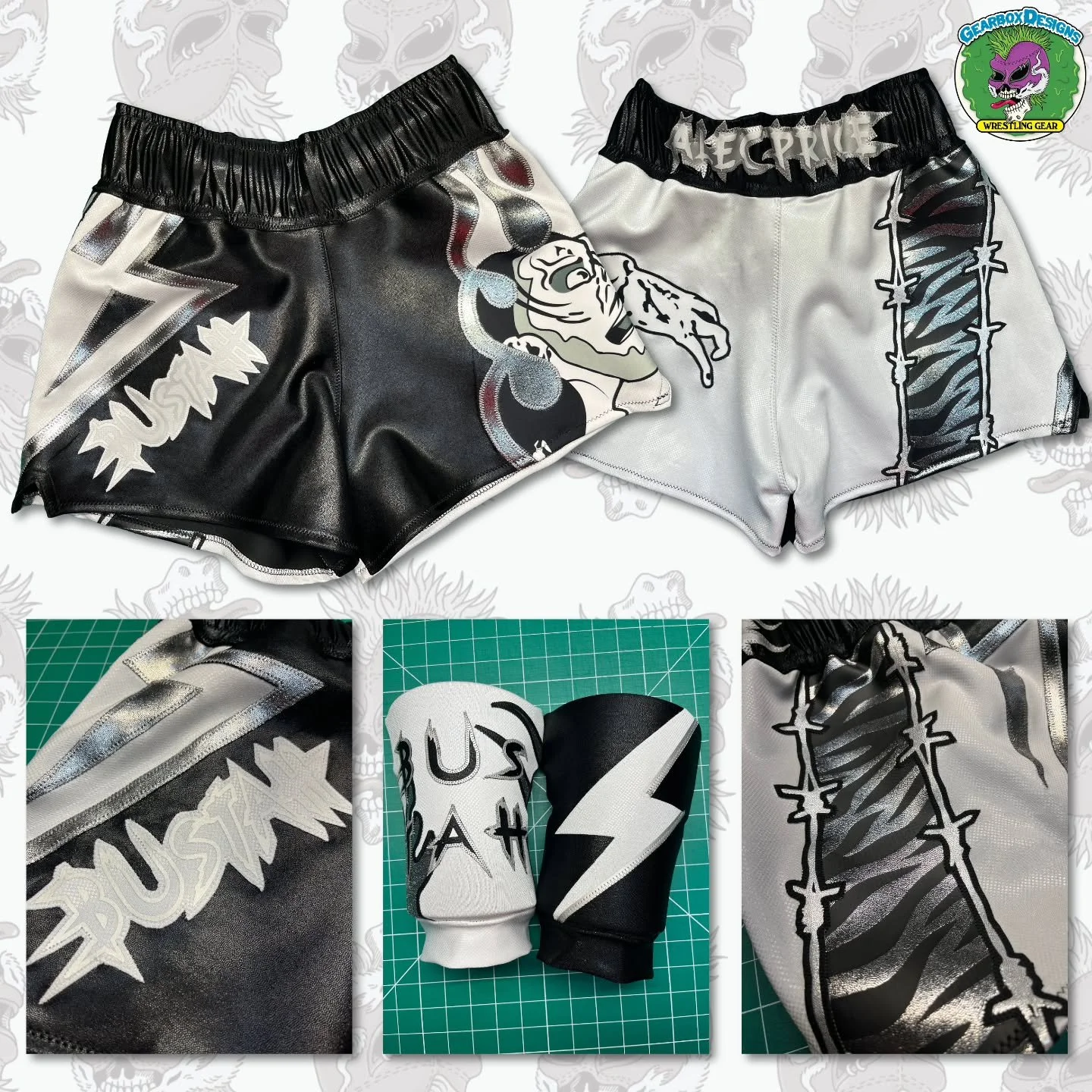 Killer set for Bustah and the Brain @theprizecityog and @thejordanoliver 

📸: @shoop_eat_world 

@aew @gamechangerwrestling #aew #sewing #prowrestling