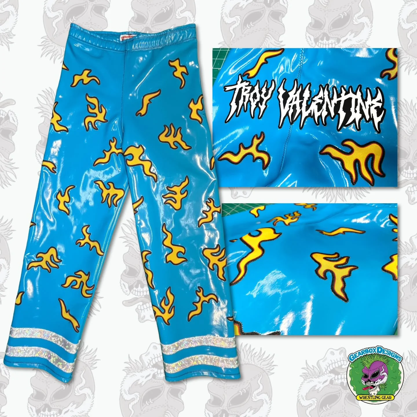 New pants for @troyvalentinepw 

#wwe #aew #gearboxdesigns #sewing #indiewrestling