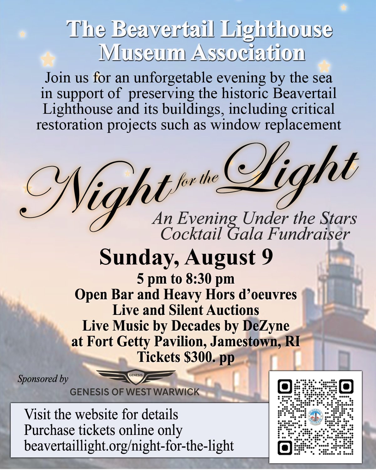 Night for the Light an Evening Under the Stars Cocktail Gala Fundraiser