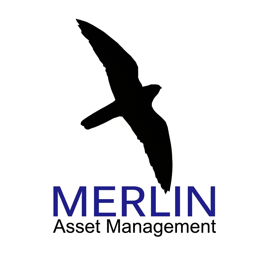 Merlin Asset Management logo with a flying bird above the company name