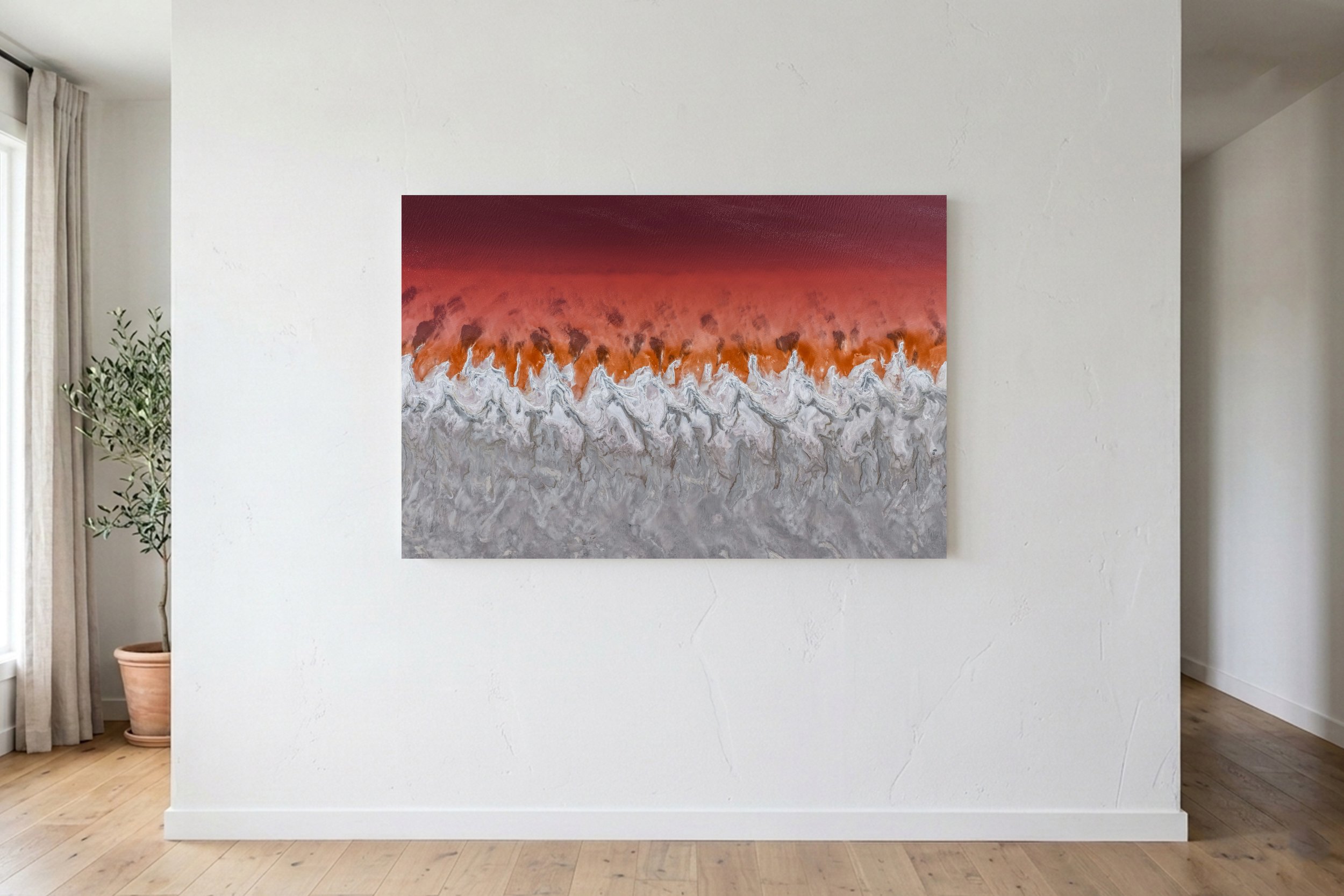 Colors of The Great Salt Lake On Wall.jpg