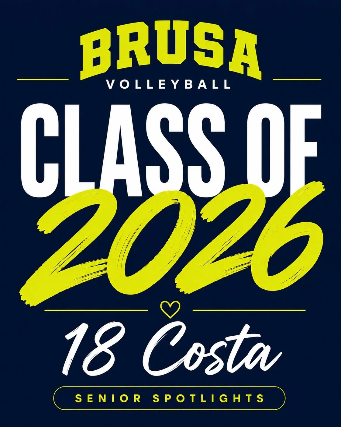 Every chapter, every challenge, every moment together has led to this season. 💚

18 Costa has brought passion, resilience, and heart to the Brusa family, creating memories and friendships that will last far beyond the court. Watching this team grow 