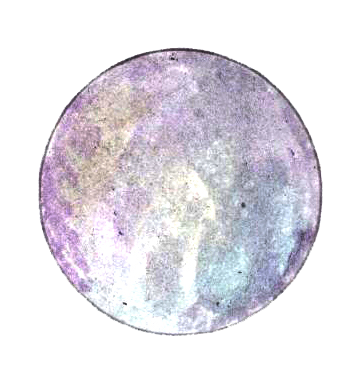 Close-up of the moon's surface showing craters and texture.