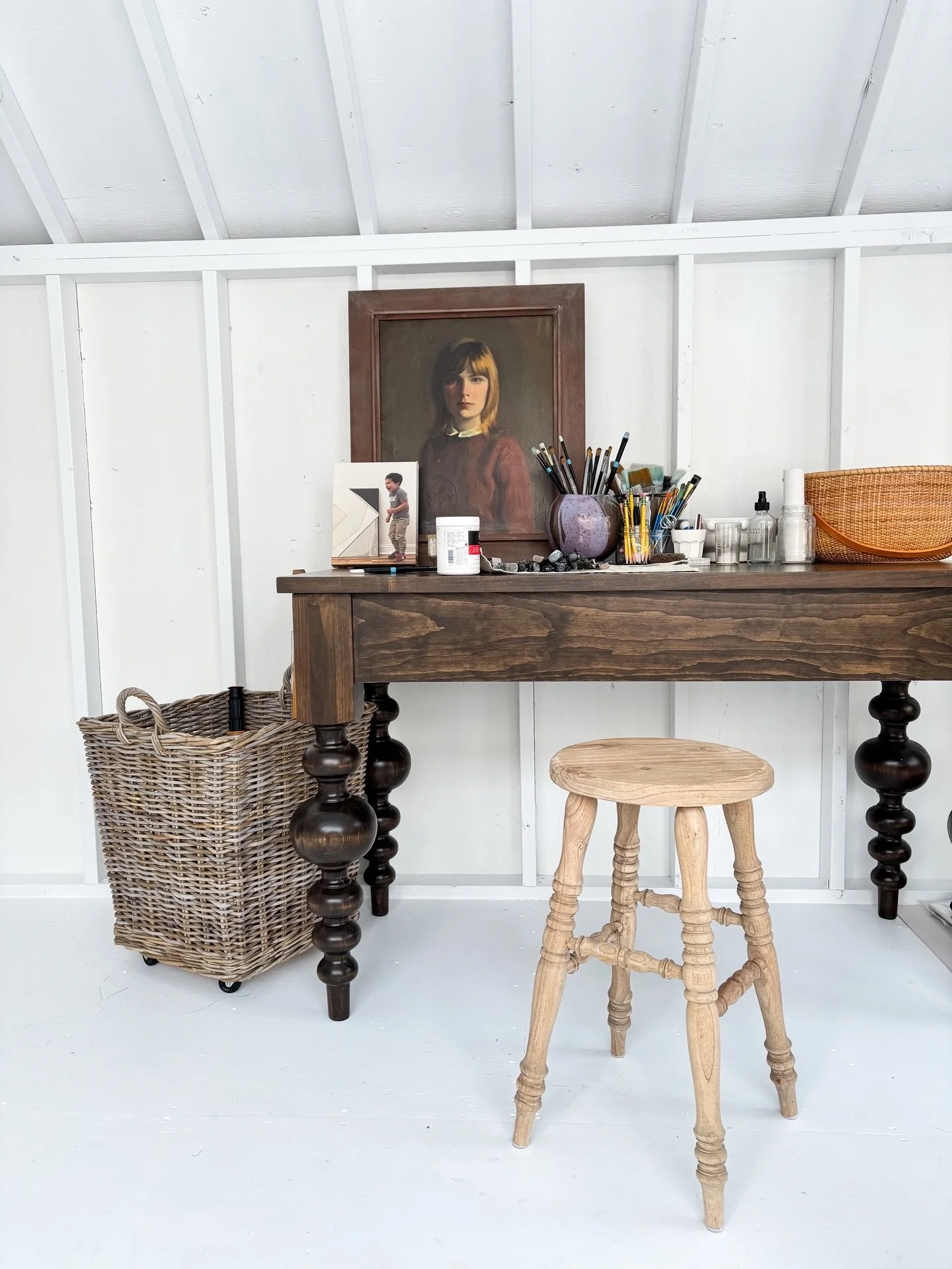 In da club&hellip;
but the dress code is paint clothes and emotional support wine.
Home by 9, thriving by 6am.