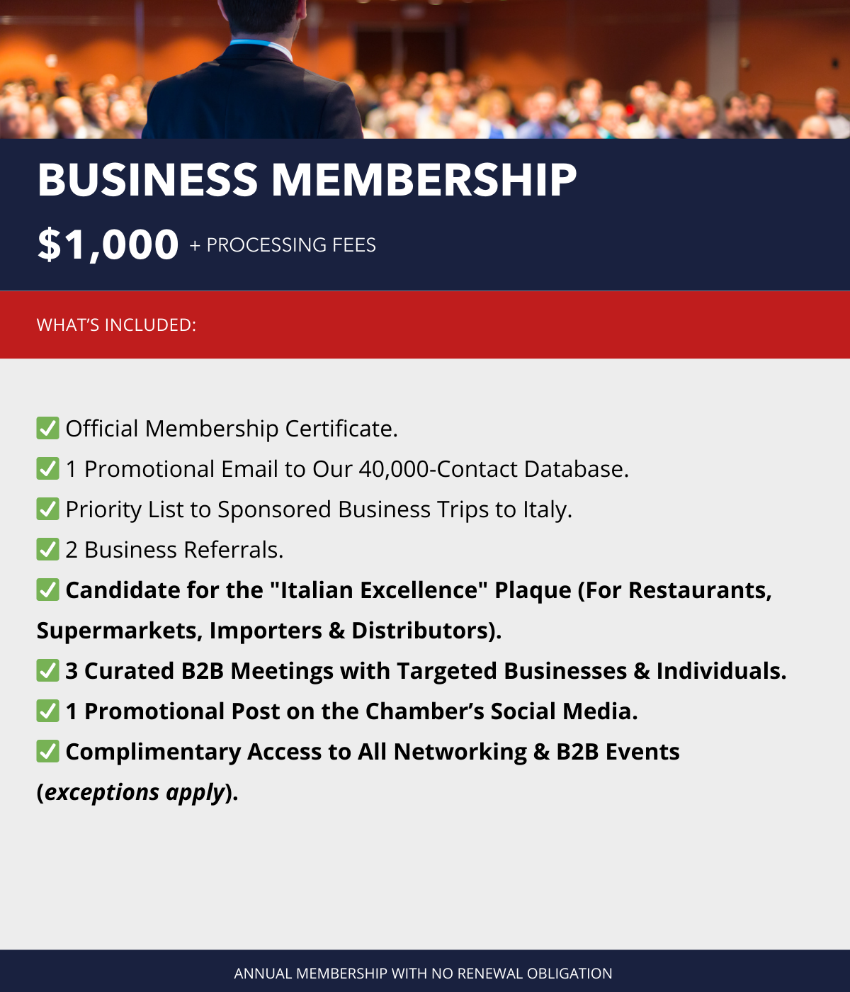 BUSINESS MEMBERSHIP