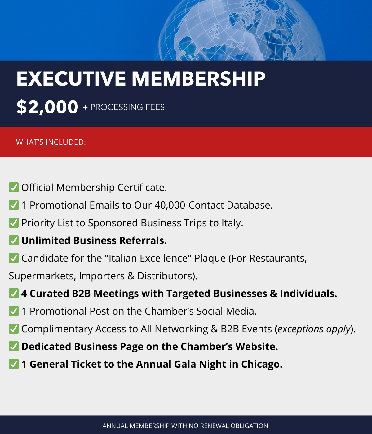 EXECUTIVE MEMBERSHIP