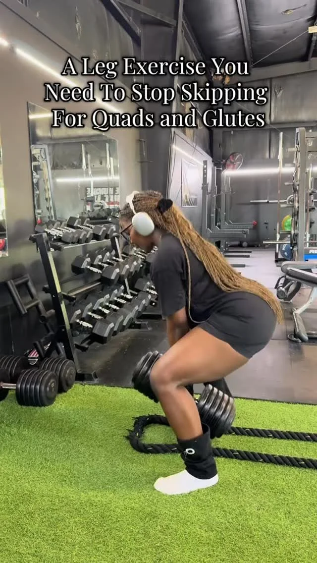 sumo squats with a 120 lb dumbbell>>>
#gymtok #fyp #blackwomendoworkout #blackgirlfitness #onlinefitnesscoach #nasmcpt #personaltrainer #batonrouge #fitnessmotivation #legday #glutegains #beginnerworkout #gymgirl