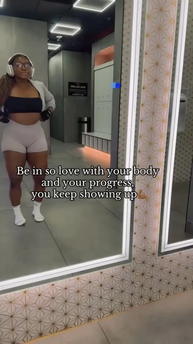 showing up is a constant renewal of your discipline! I have off days, I deal with body dysmorphia, and insecurities- I just keep showing up like crazy! I’m in love with myself and the health benefits that come with my fitness journey, plus my p