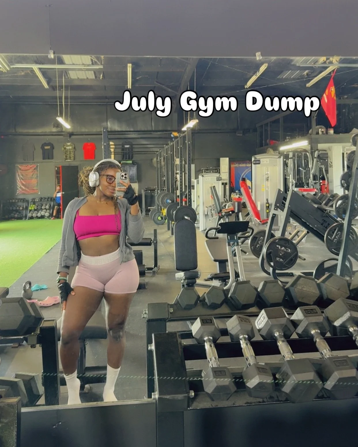 the gym in July has been super good for me>>
major highlights:
• the launch of my Built Not Bought program which starts August 11th!! 🔗 in bio for in-person( LIMITED spots) and the online training option>> soo excited to finally