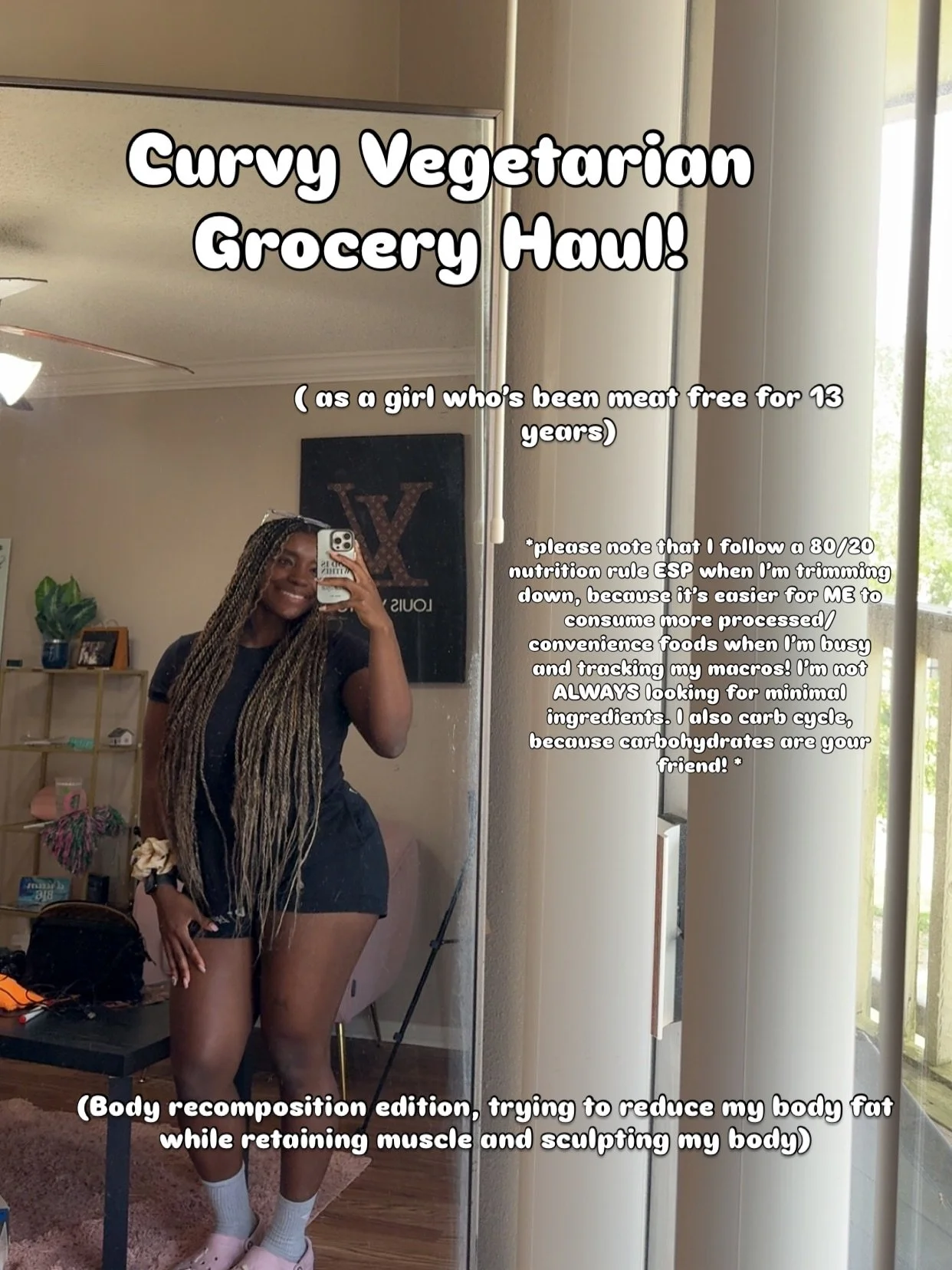 13 years being meat free and almost 6 years in my fitness journey! You CAN build a curvy physique and be a vegetarian! Here’s a grocery haul that was $300ish dollars buying these in bulk and getting myself some good treats to help me stay withi