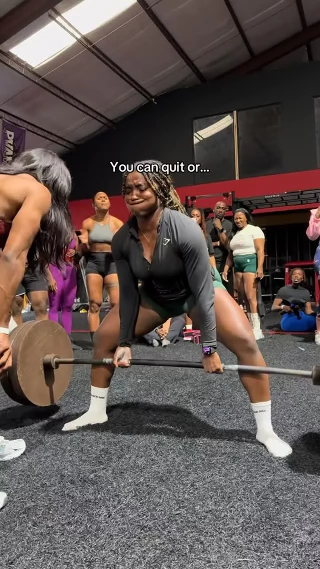 are you going to quit or keep going when things get rough!
My current PR is 425, but this was a growth period of less than 2 months !! Things get easier when you consistently challenge yourself !
#GymTok #trending #fyp #keepgoing #girlswholift #ba