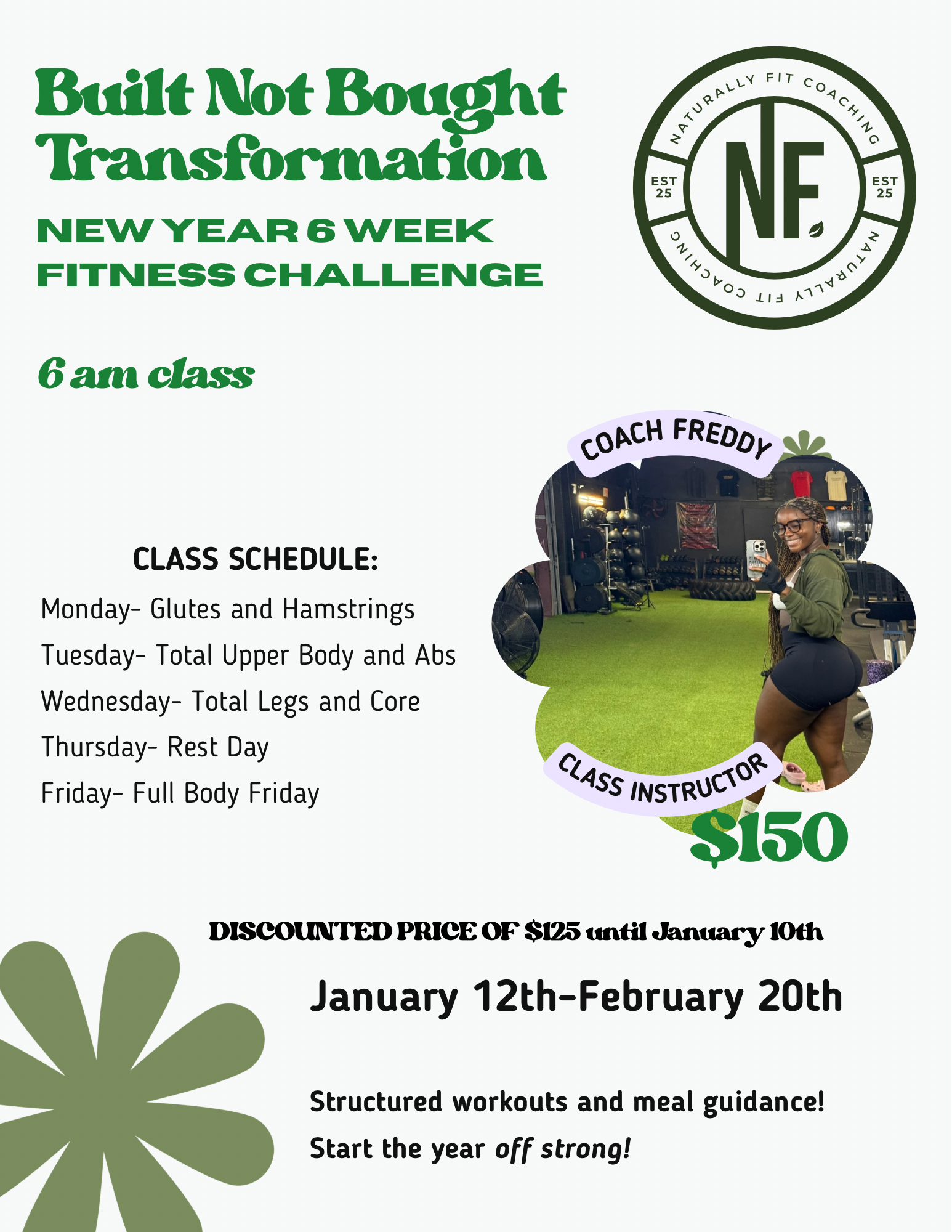 6am January 6 Week Fitness Challenge