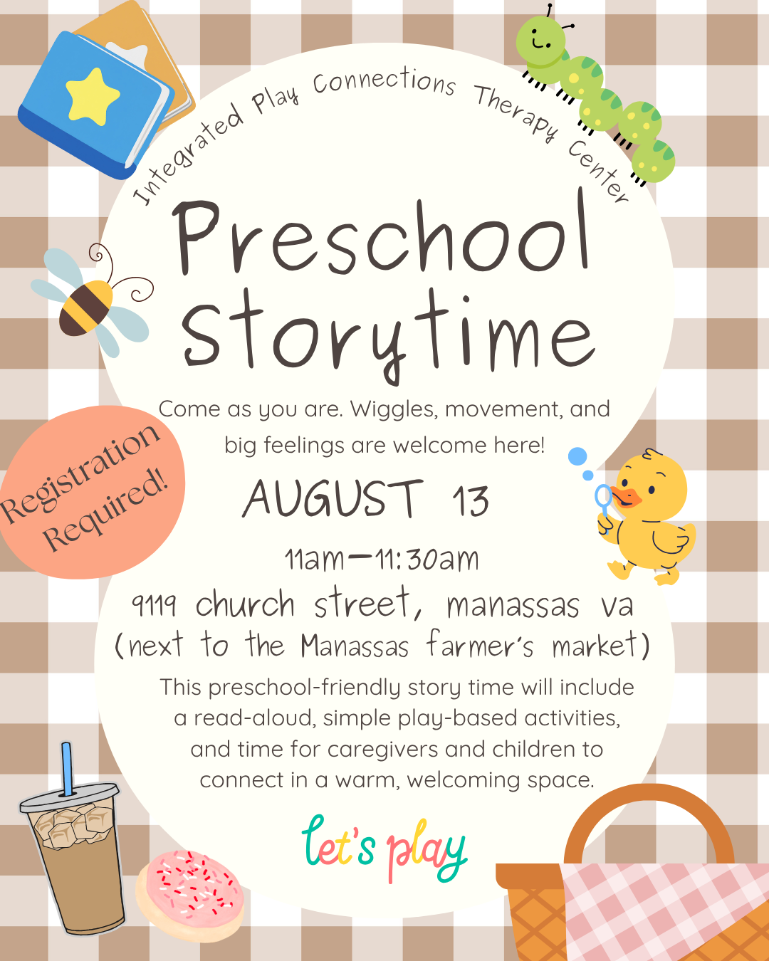 Preschool Storytime in Downtown Historic Manassas