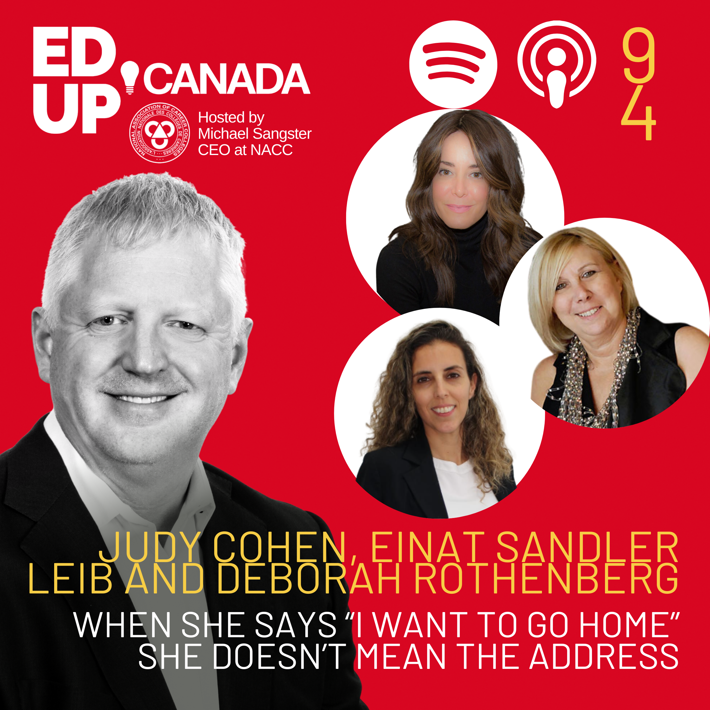 Episode #94: When She Says "I Want to Go Home," She Doesn't Mean the Address with Judy Cohen, Deborah Rothenberg and Einat Sandler Leib