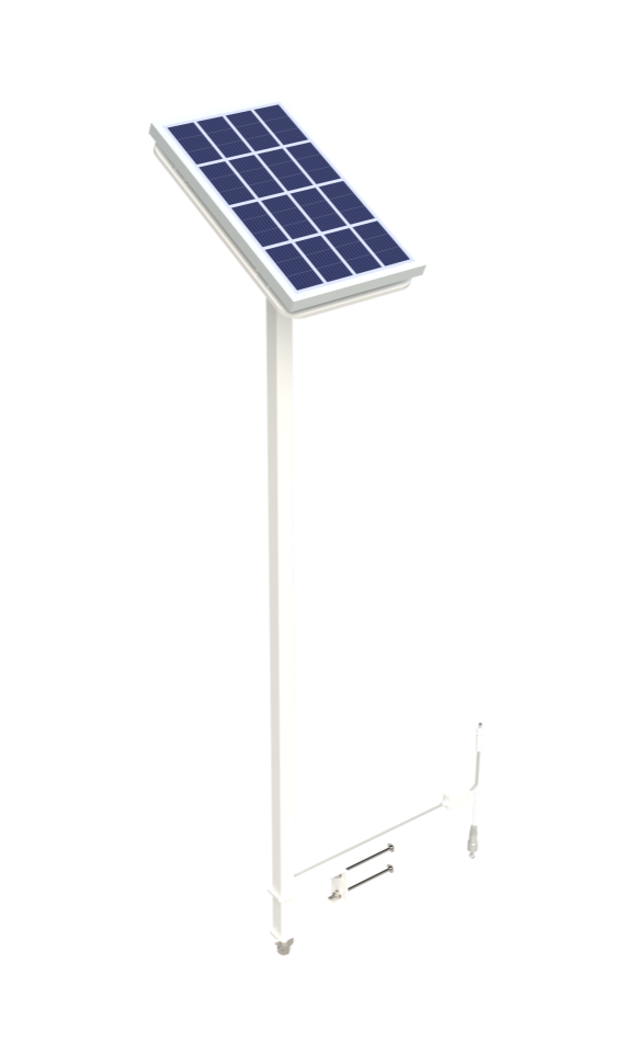 Solar charging station for pool lift, butler mobility, accessibility